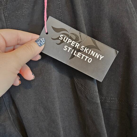 Torrid Black Utility Pants Super Skinny Stiletto Plus 26 Casual Neutral Capsule - Picture 6 of 11